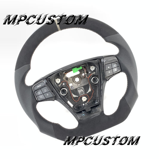 Mpcustom for Volvo S40 2008 carbon fiber steering wheel flat bottom
