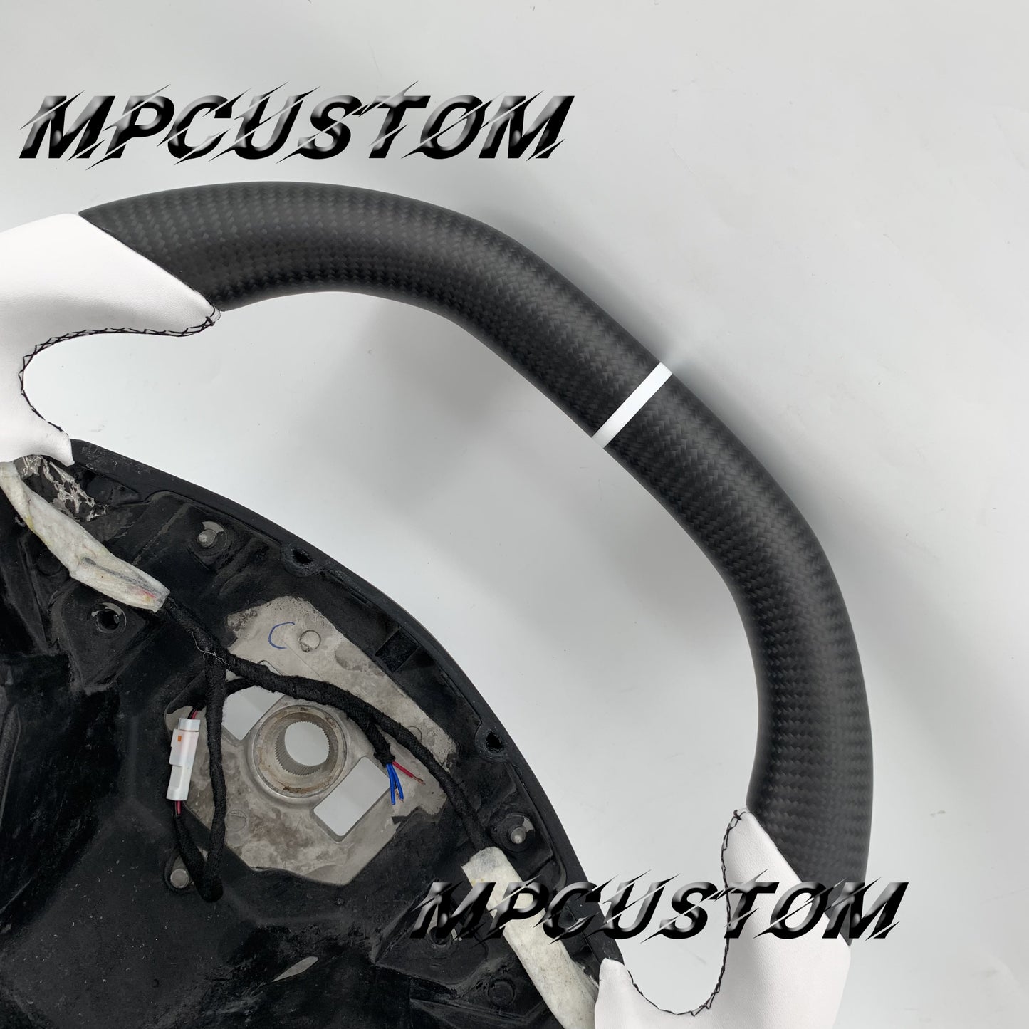 Mpcustom for Tesla model S X carbon fiber steering wheel matte