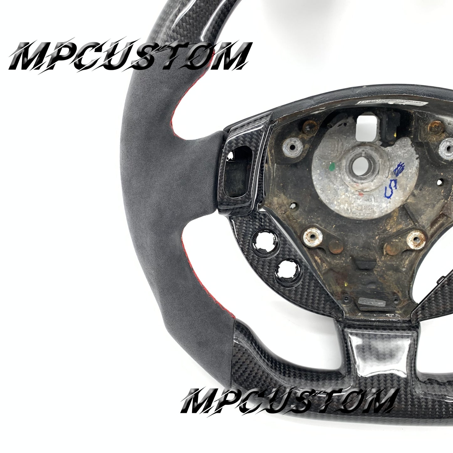 Mpcustom for Maserati GT carbon fiber steering wheel flat top