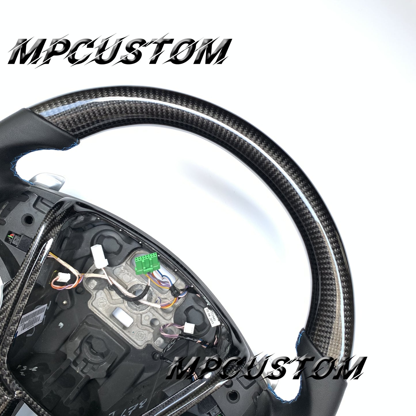 Mpcustom for Volvo v60R 2017 carbon fiber steering wheel round top