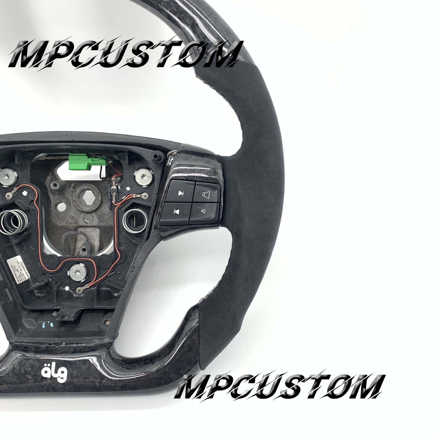 Mpcustom for Volvo S40 2008 carbon fiber steering wheel gloss