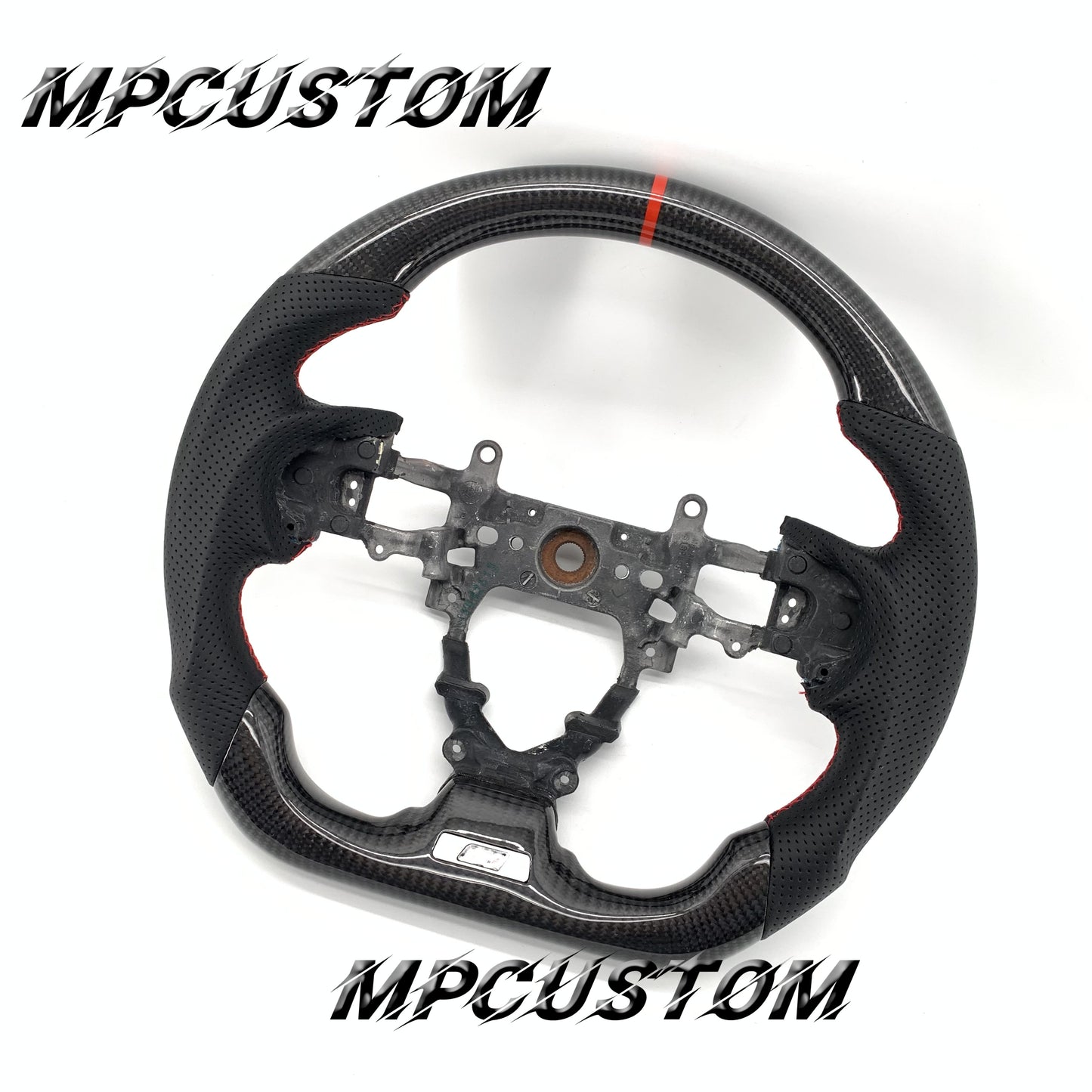 Mpcustom for Honda 9th Gen Civic 2012-2015 carbon fiber steering wheel round top and falt bottom