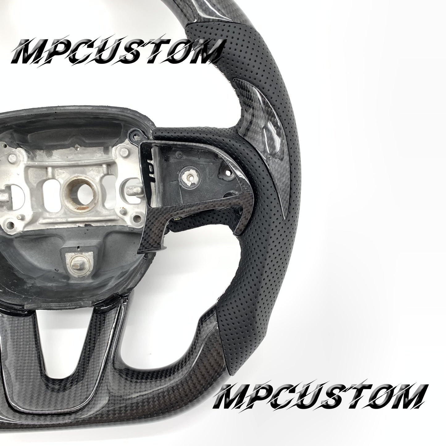 Mpcustom for Dodge SRT Challenger 2015-2021  carbon fiber steering wheel led