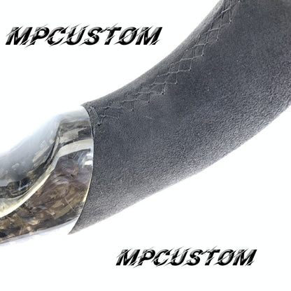 Mpcustom for Nissan 350z 2002-2009 carbon fiber steering wheel gloss and flat bottom