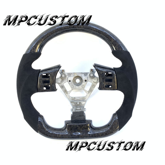 Mpcustom for Nissan 350z 2002-2009 carbon fiber steering wheel gloss and flat bottom