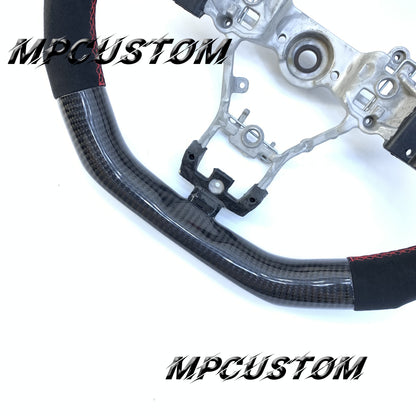 Mpcustom for Subaru 2015-2021 carbon fiber steering wheel flat bottom