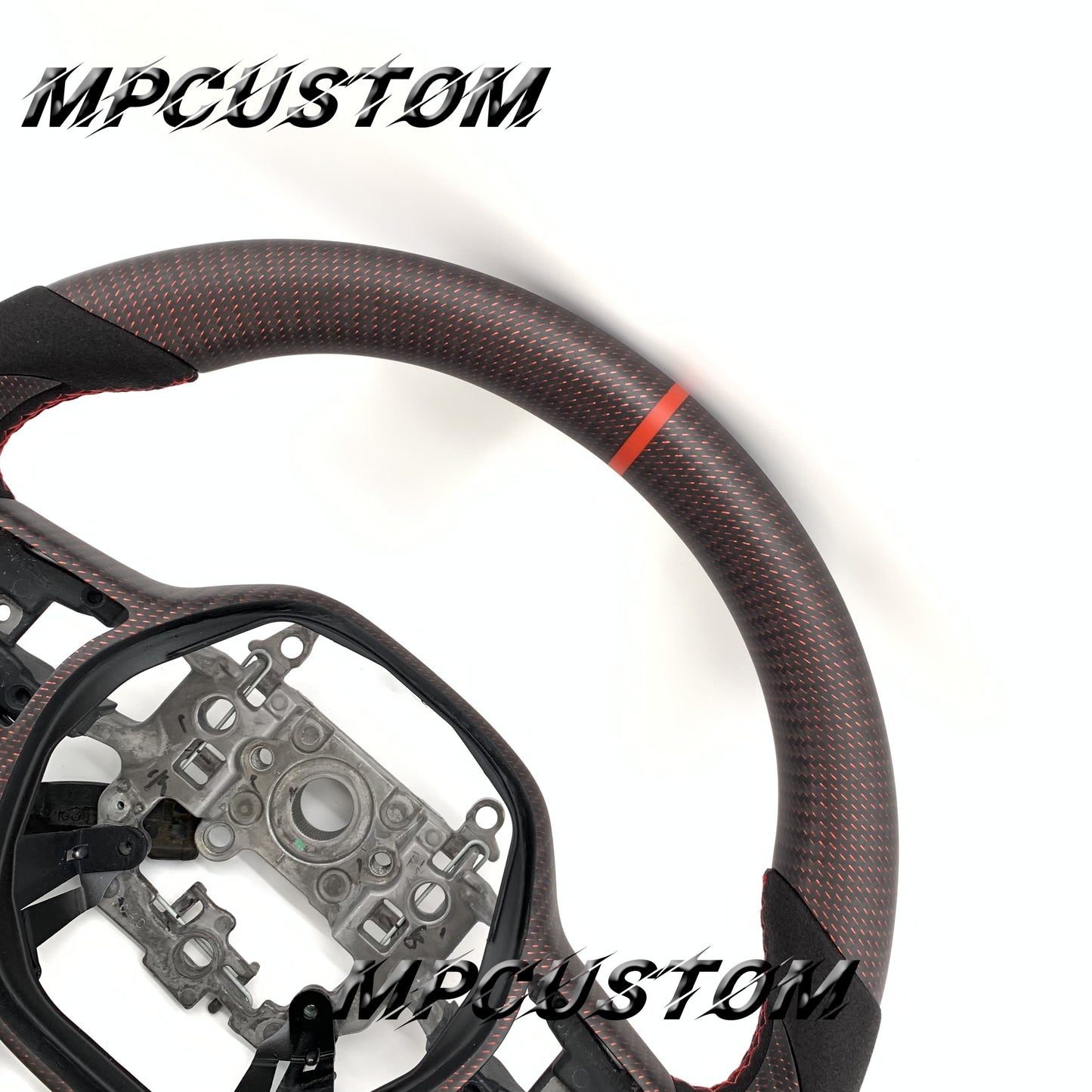 Mpcustom for Honda 11th gen Civic carbon fiber steering wheel round top