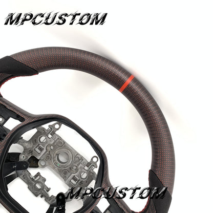 Mpcustom for Honda 11th gen Civic carbon fiber steering wheel round top