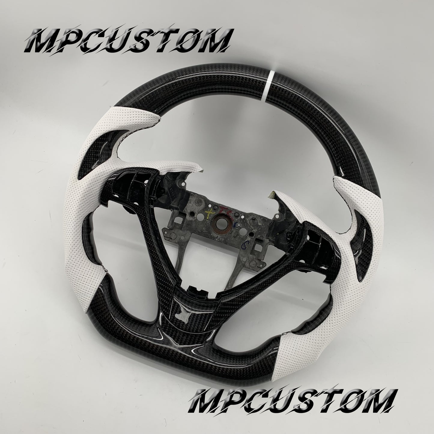 Mpcustom Acura ILX A-Spec 2013-2022 carbon fiber steering wheel white stripe line