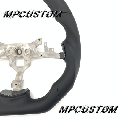Mpcustom for Chevrolet Corvette C6 ZR1 Z06 carbon fiber steering wheel flat top and smooth