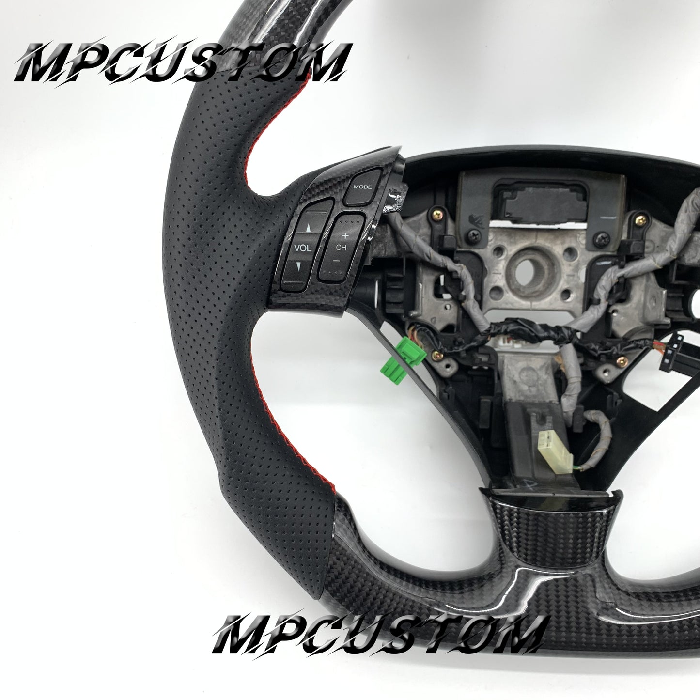 Mpcustom for Honda 7th gen Accord coupe 2003-2007 carbon fiber steering wheel round top
