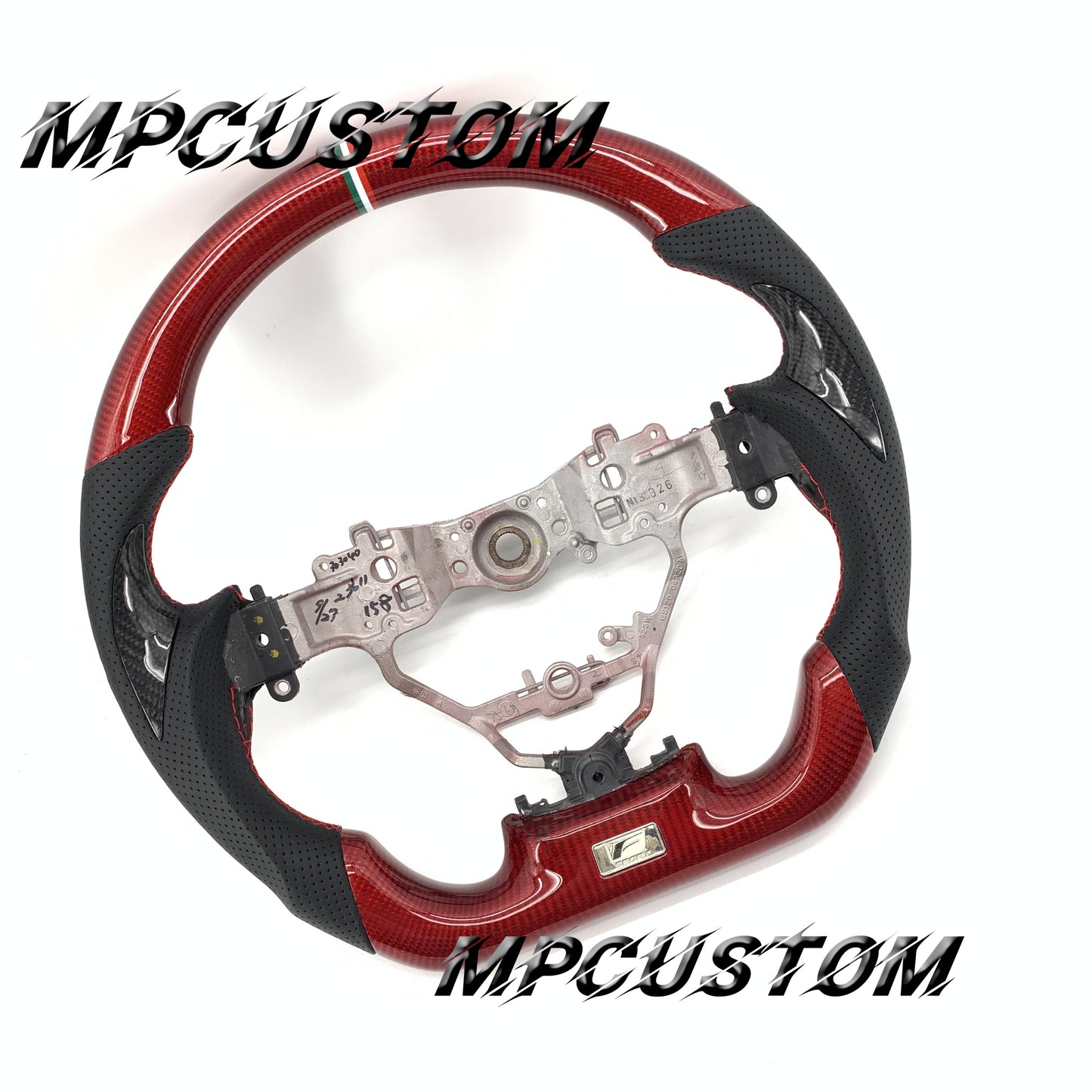 Mpcustom for Lexus GS350 2016-2018 carbon fiber steering wheel red stitching