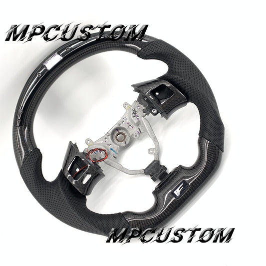 Mpcustom for Lexus IS250 2006-2013 carbon fiber steering wheel black stitching