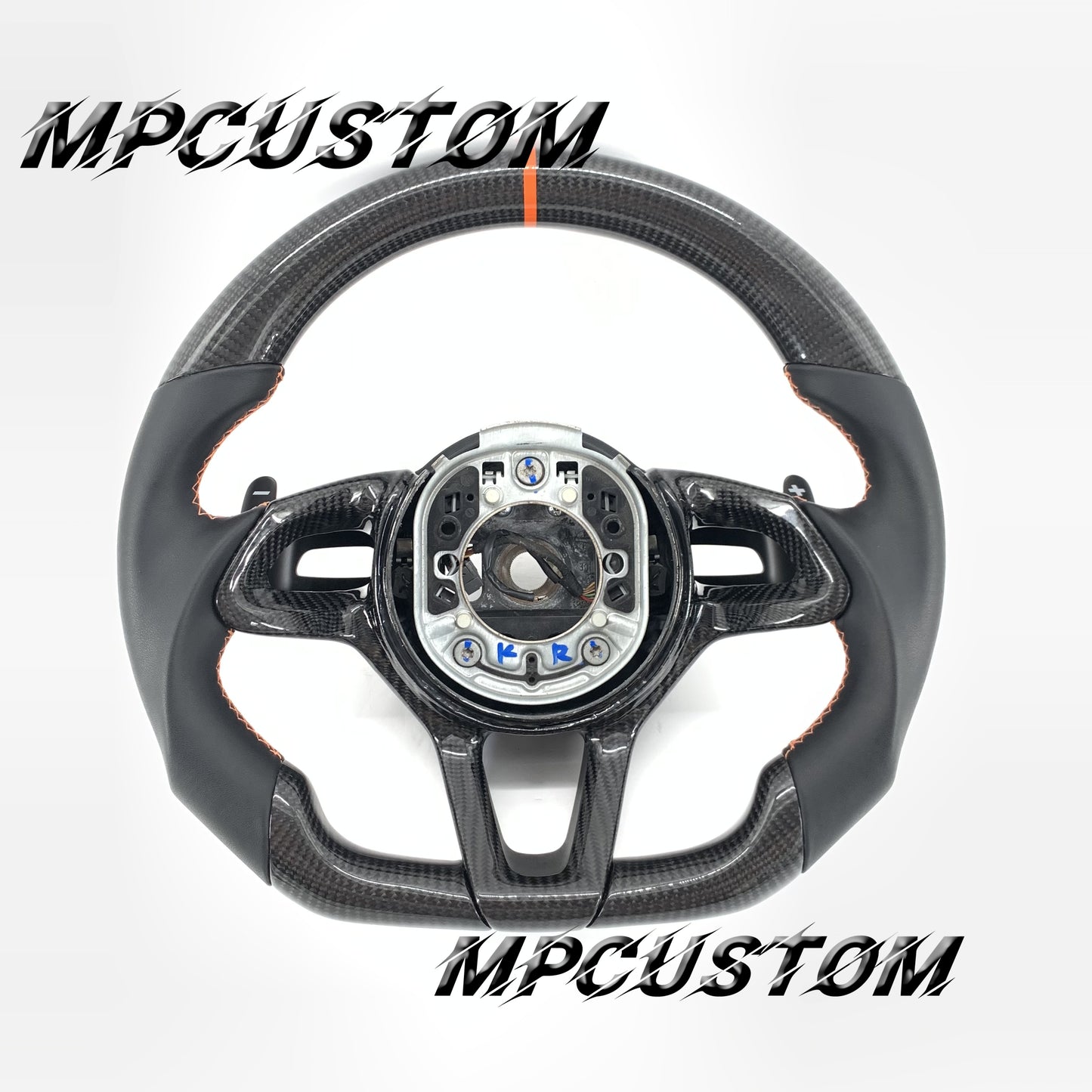 Mpcustom for McLaren 650S 2015-2017 carbon fiber steering wheel round top