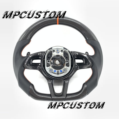 Mpcustom for McLaren 650S 2015-2017 carbon fiber steering wheel round top