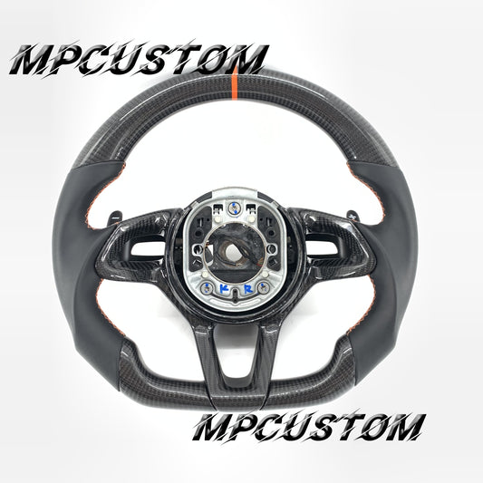 Mpcustom for McLaren 650S 2015-2017 carbon fiber steering wheel round top