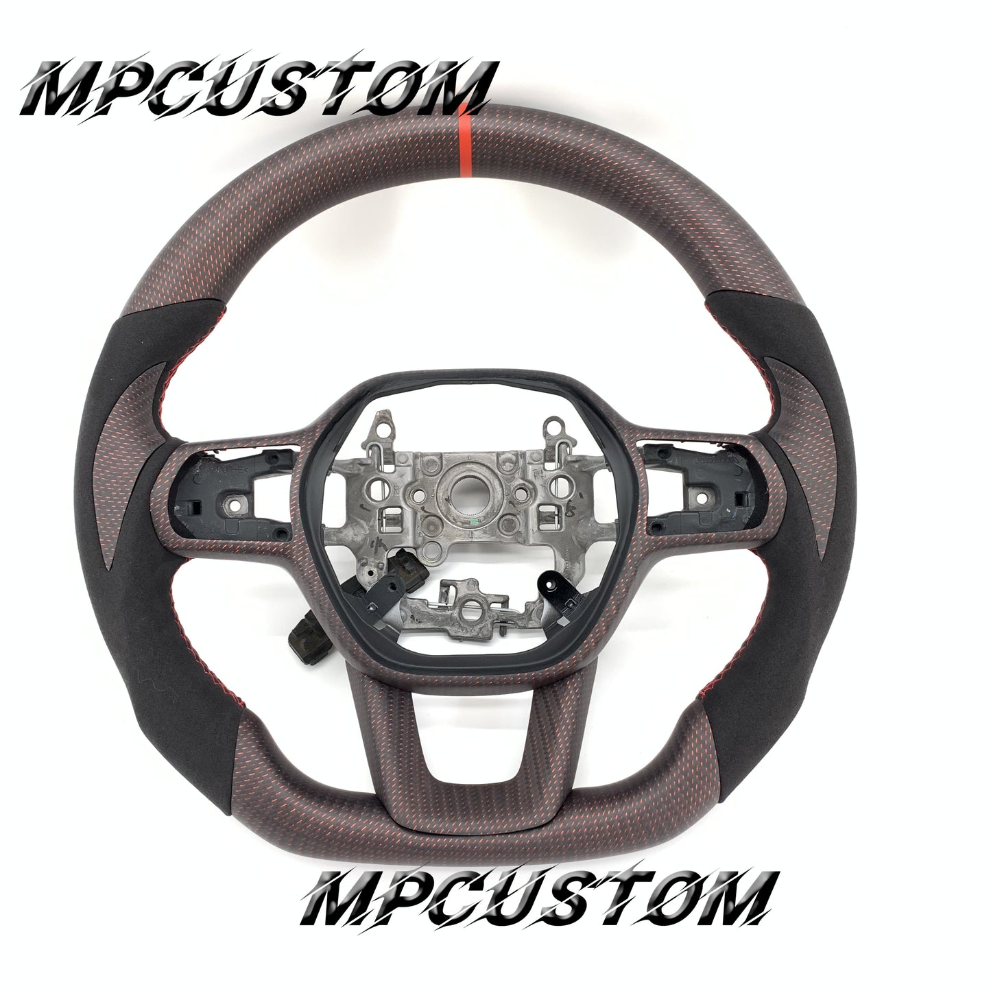 Mpcustom for Honda 11th gen Civic carbon fiber steering wheel round top