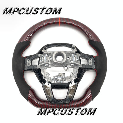 Mpcustom for Honda 11th gen Civic carbon fiber steering wheel flat bottom