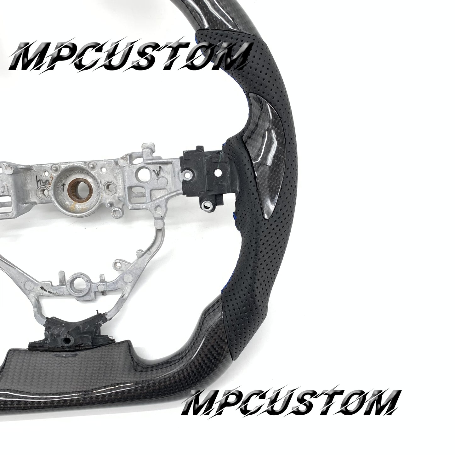 Mpcustom for Toyota Sienta 2017 carbon fiber steering wheel flat top