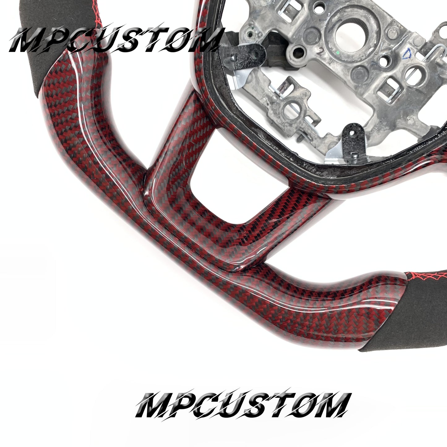 Mpcustom for Honda 11th gen Civic carbon fiber steering wheel flat bottom