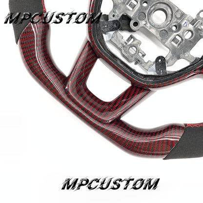 Mpcustom for Honda 11th gen Civic carbon fiber steering wheel flat bottom