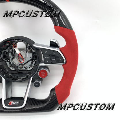 Mpcustom for Audi new R8 2016+ carbon fiber steering wheel