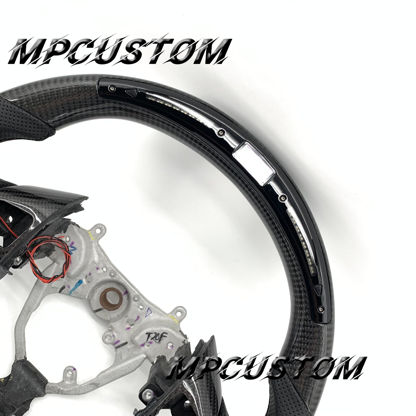 Mpcustom for Lexus IS250 2006-2013 carbon fiber steering wheel black stitching