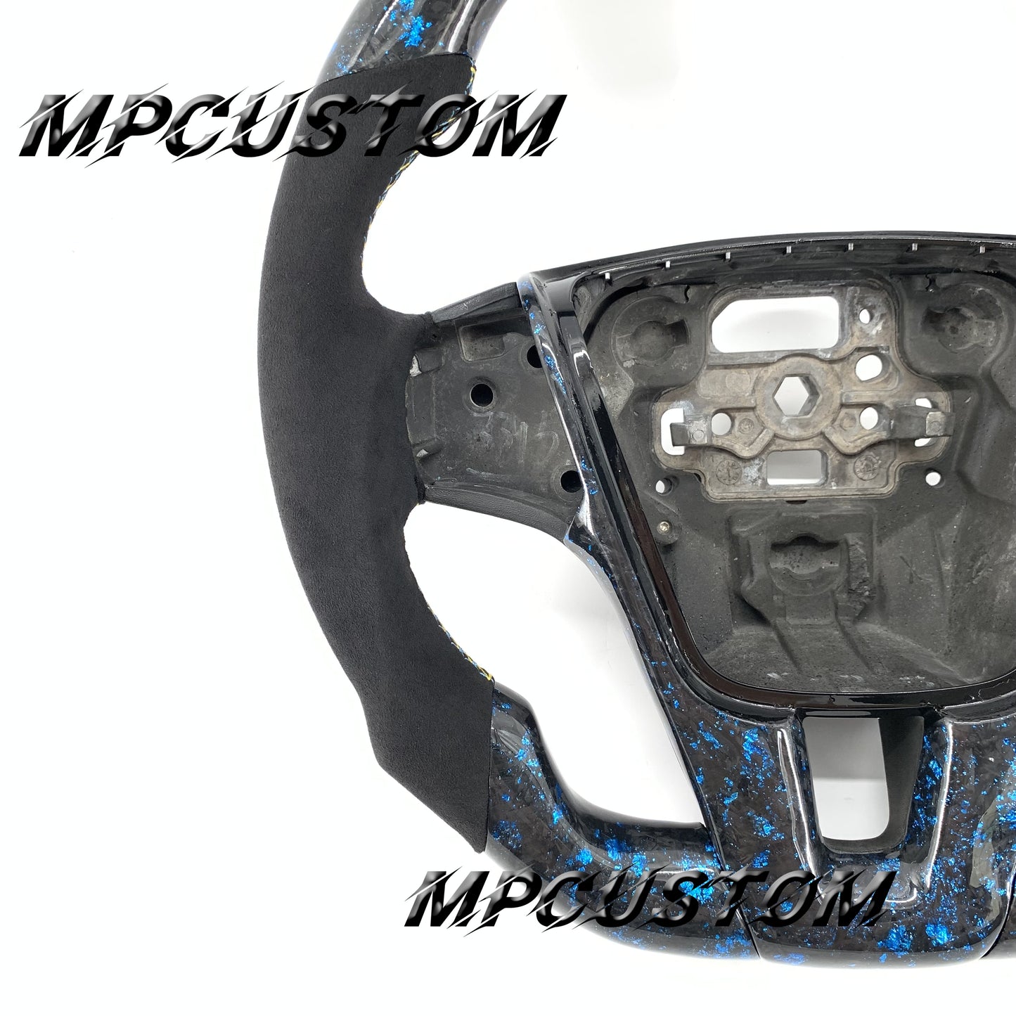 Mpcustom for Volvo v60R 2017 carbon fiber steering wheel gloss and flat top