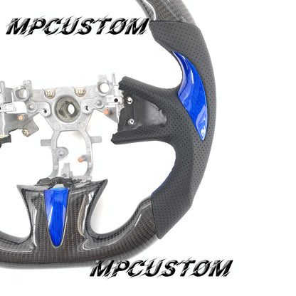 Mpcustom for Infiniti Q50 2014-2017 carbon fiber steering wheel blue stripe line