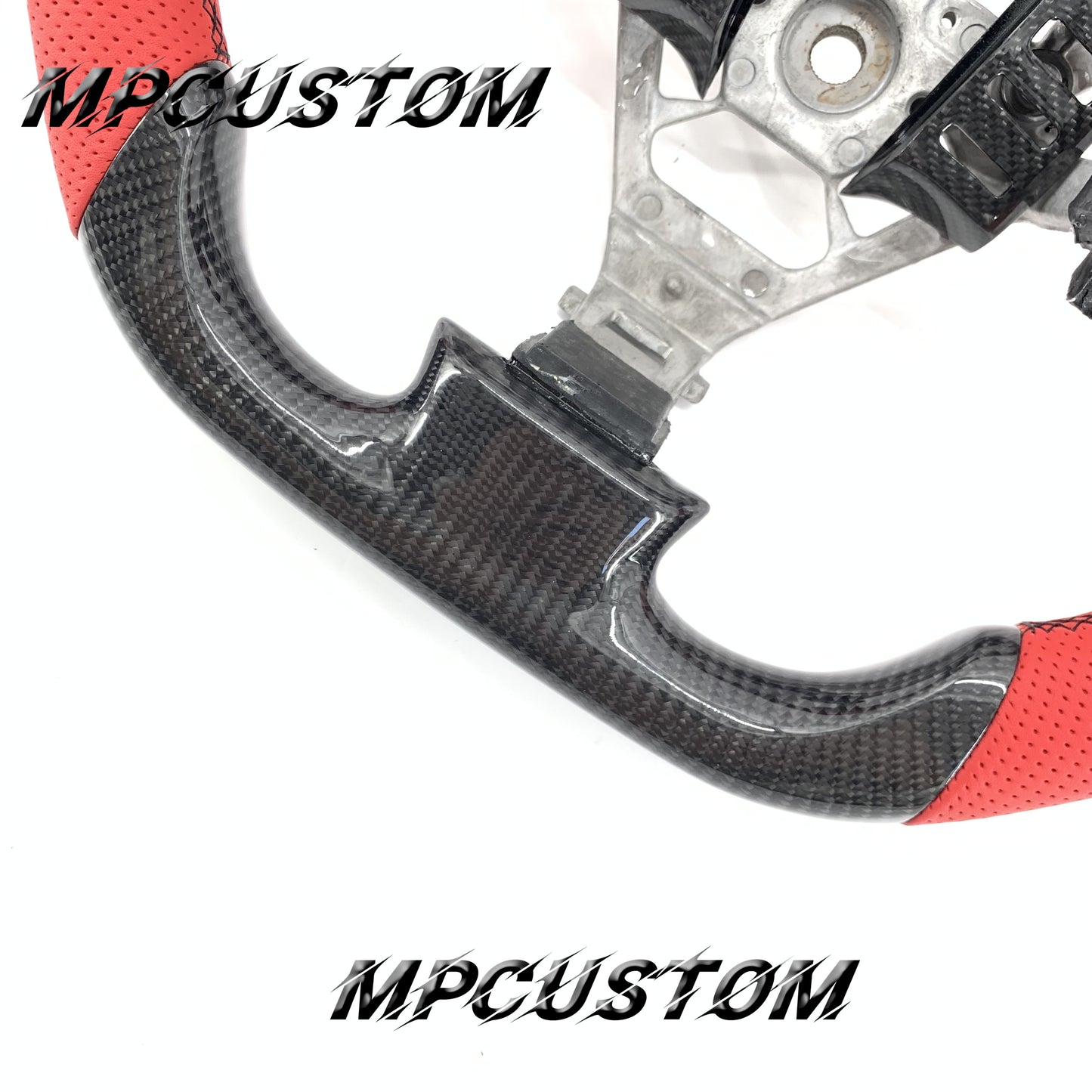 Mpcustom for Infiniti G35 2003-2006 carbon fiber steering wheel black stitching
