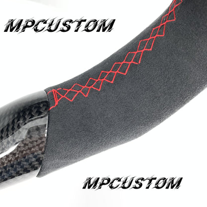 Mpcustom for Volkswagen MK8 carbon fiber steering wheel red stripe line