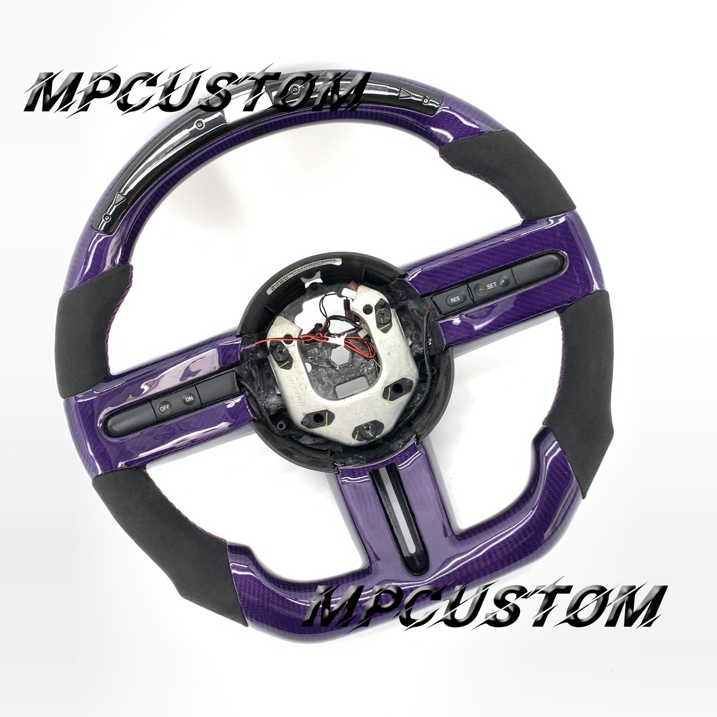 Mpcustom for Ford Mustang 2005-2008 carbon fiber steering wheel round top