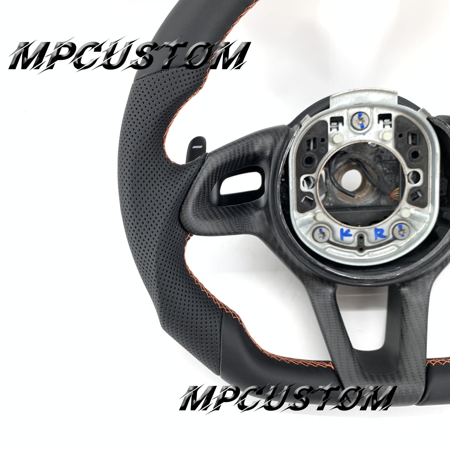 Mpcustom for McLaren 650S 2015-2017 carbon fiber steering wheel round top
