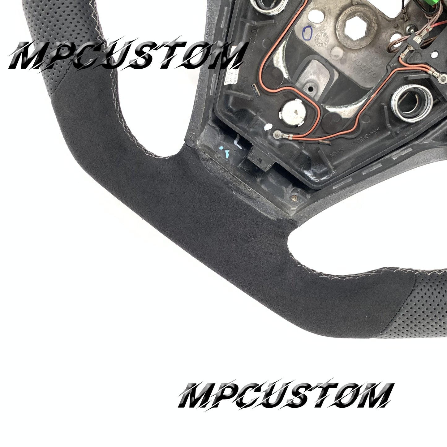 Mpcustom for Volvo S40 2008 carbon fiber steering wheel flat bottom