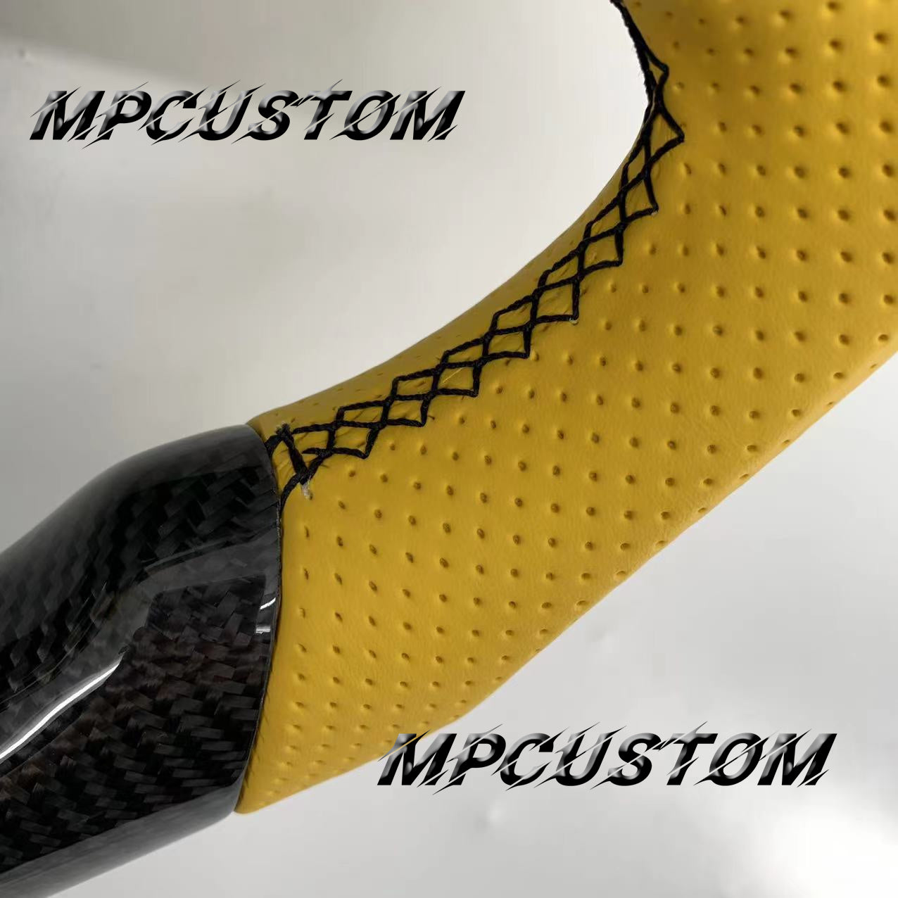 Mpcustom for Ford Focus MK3 ST RS carbon fiber steering wheel gloss carbon fiber