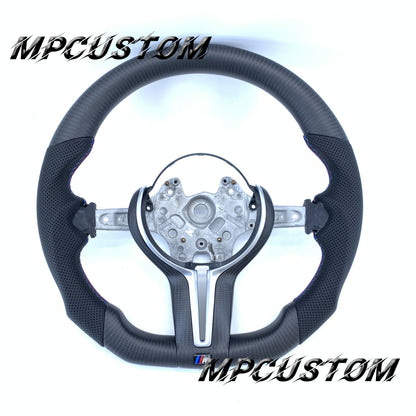 Mpcustom for BMW 1 series F20/F21/F40 carbon fiber steering wheel perforated leather