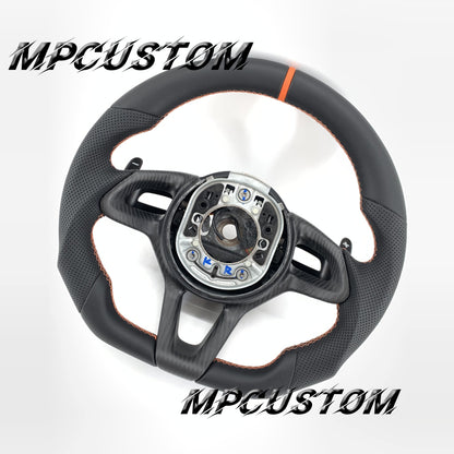 Mpcustom for McLaren 650S 2015-2017 carbon fiber steering wheel flat bottom