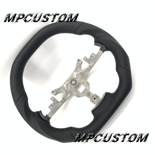 Mpcustom for Chevrolet Corvette C6 ZR1 Z06 carbon fiber steering wheel flat top and smooth