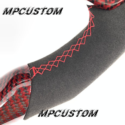 Mpcustom for Honda 11th gen Civic carbon fiber steering wheel flat bottom