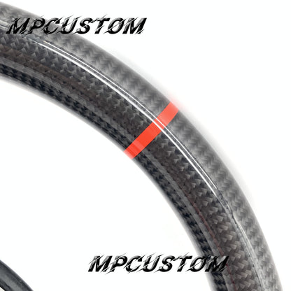 Mpcustom for Infiniti Q60 2016-2018 carbon fiber steering wheel gloss and round top