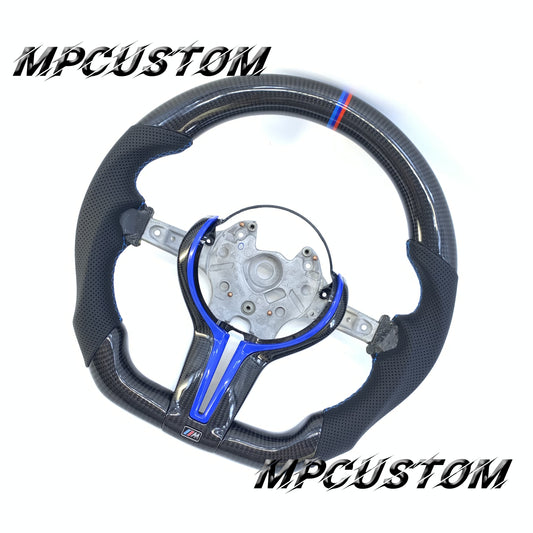 Mpcustom for BMW 4 series F32/F33/F36 carbon fiber steering wheel blue stitching