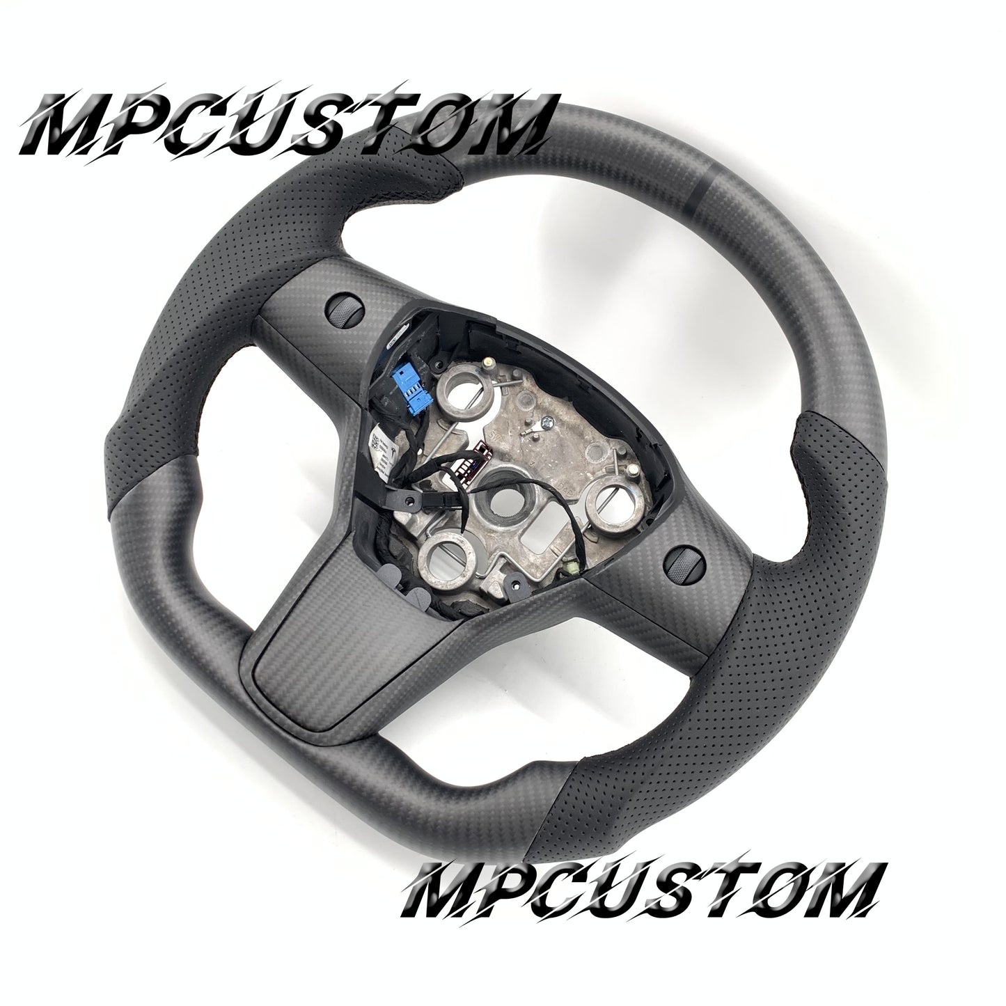 Mpcustom for Tesla model 3 Y 2022 carbon fiber steering wheel matte