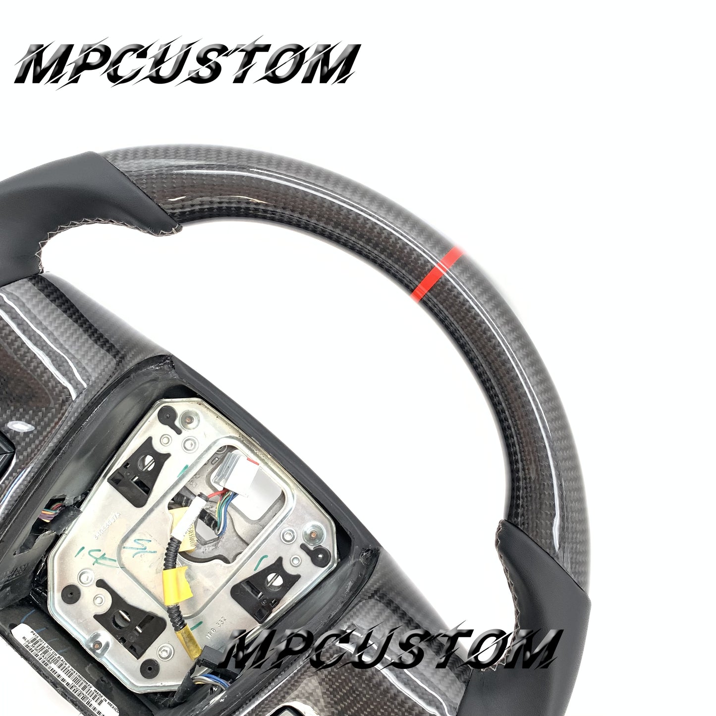 Mpcustom for Ford raptor 2015-2017 carbon fiber steering wheel round top