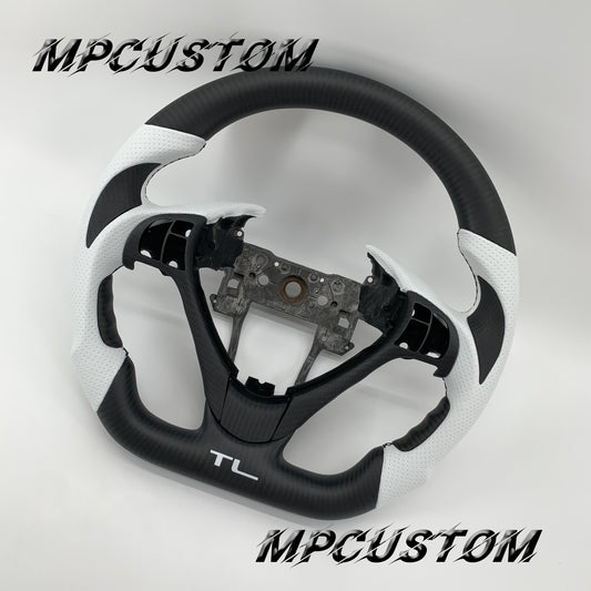 Mpcustom Acura ILX A-Spec 2013-2022 carbon fiber steering wheel round top and flat bottom