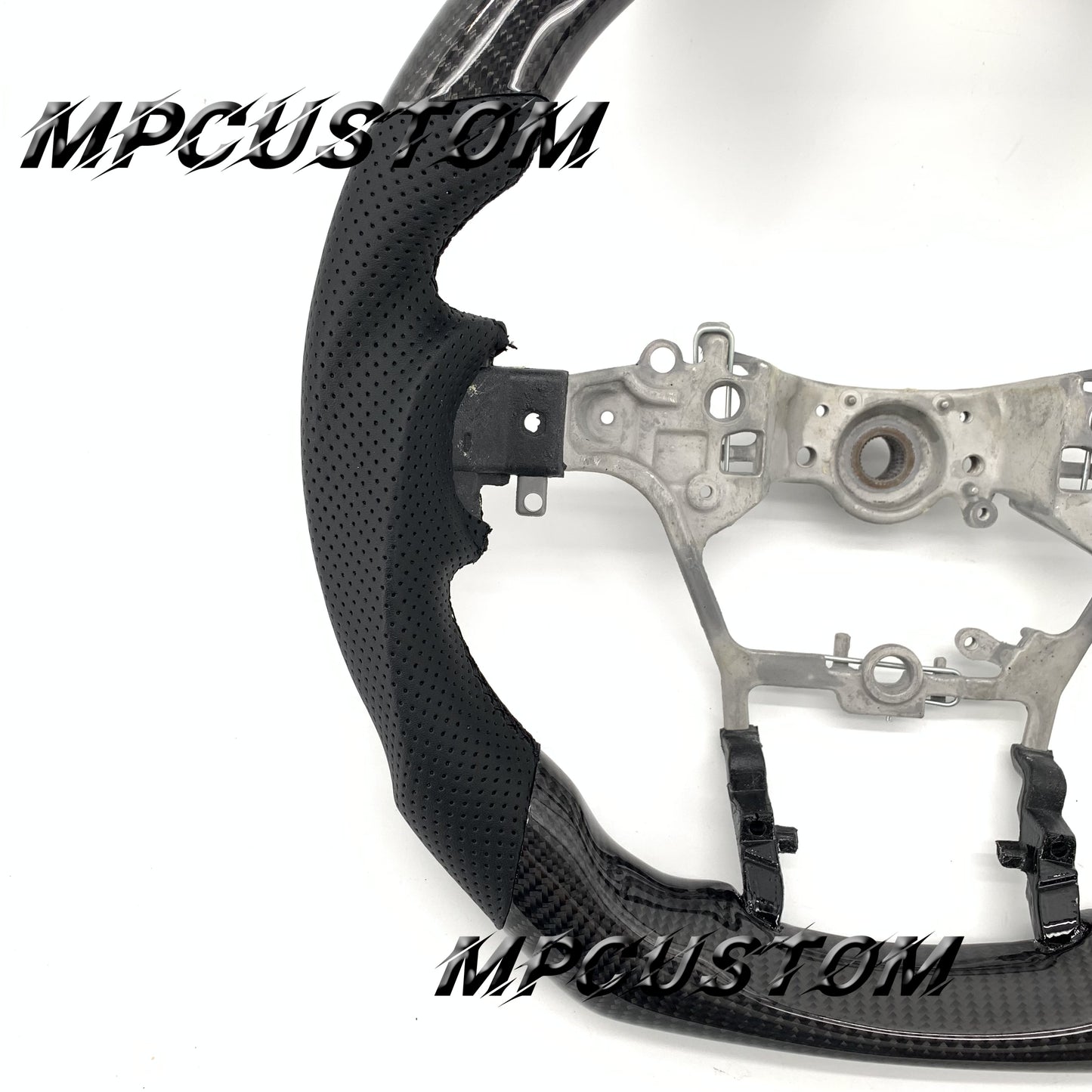 Mpcustom for Toyota Hilux 2015+ carbon fiber steering wheel round top