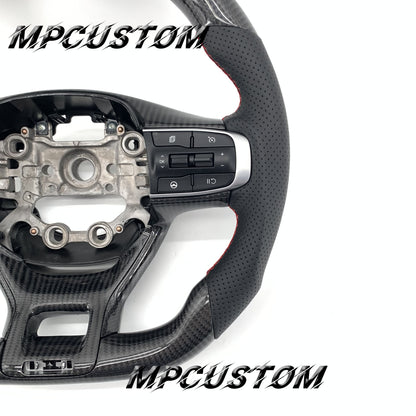 Mpcustom for KIA K5 2021+ carbon fiber steering wheel round top
