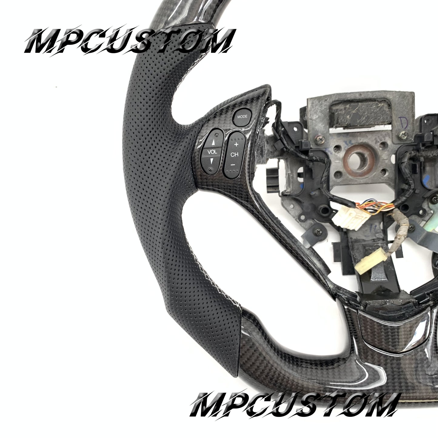 Mpcustom for Acura TL 2007-2008 carbon fiber steering wheel gloss