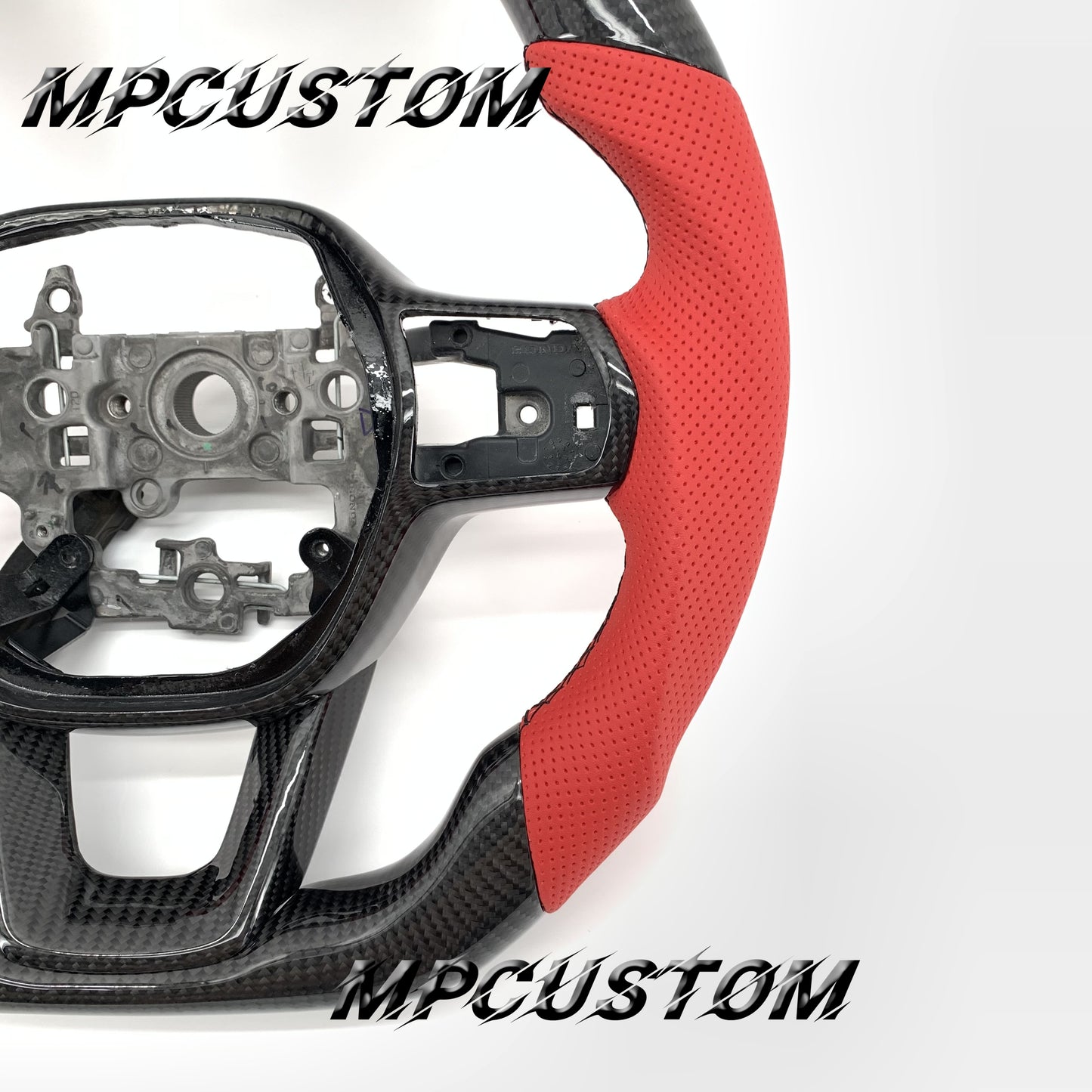 Mpcustom for Honda 11th gen Civic carbon fiber steering wheel gloss