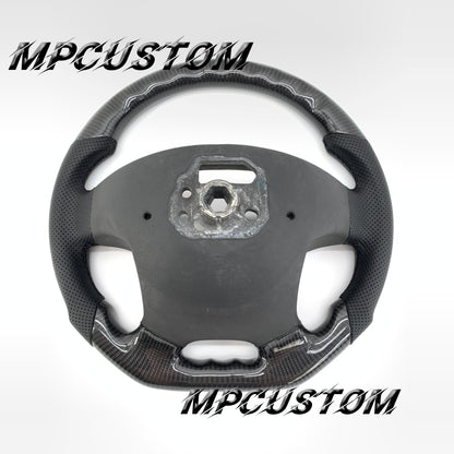 Mpcustom for Volvo S80 2007-2008 carbon fiber steering wheel black stitching