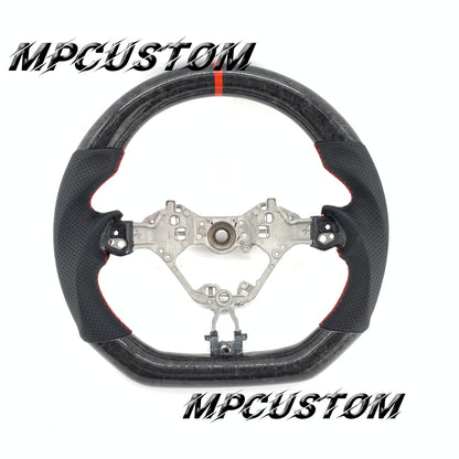 Mpcustom for Toyota 86 BRZ FRS 2017-2019 carbon fiber steering wheel round top